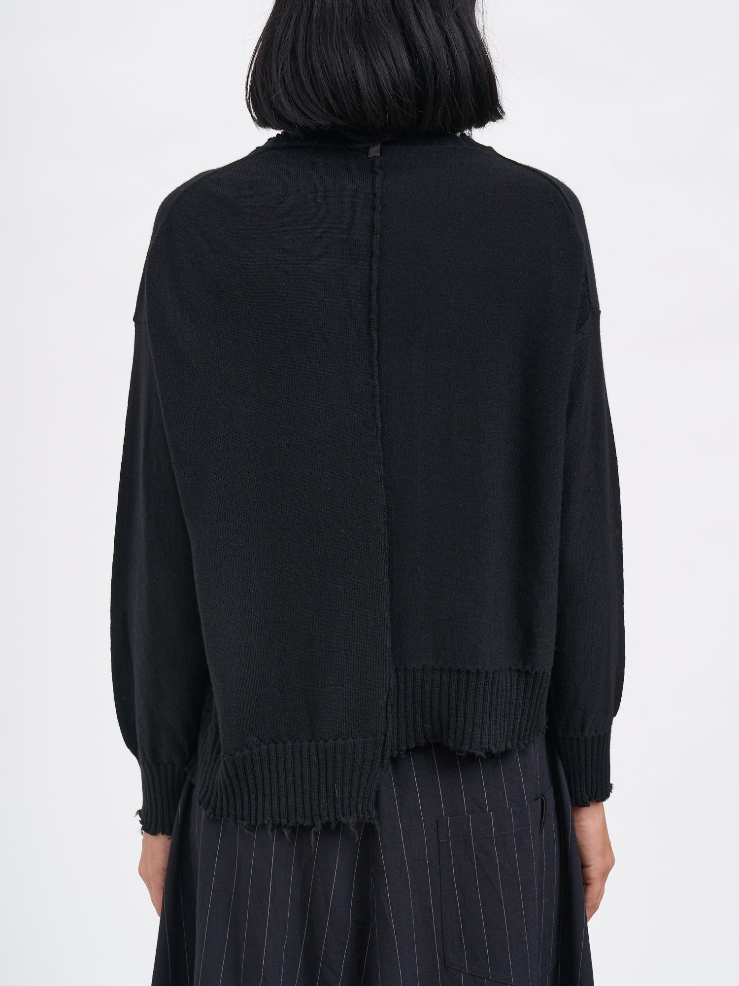 SERIENUMERICA Boxy Crew Neck Sweater