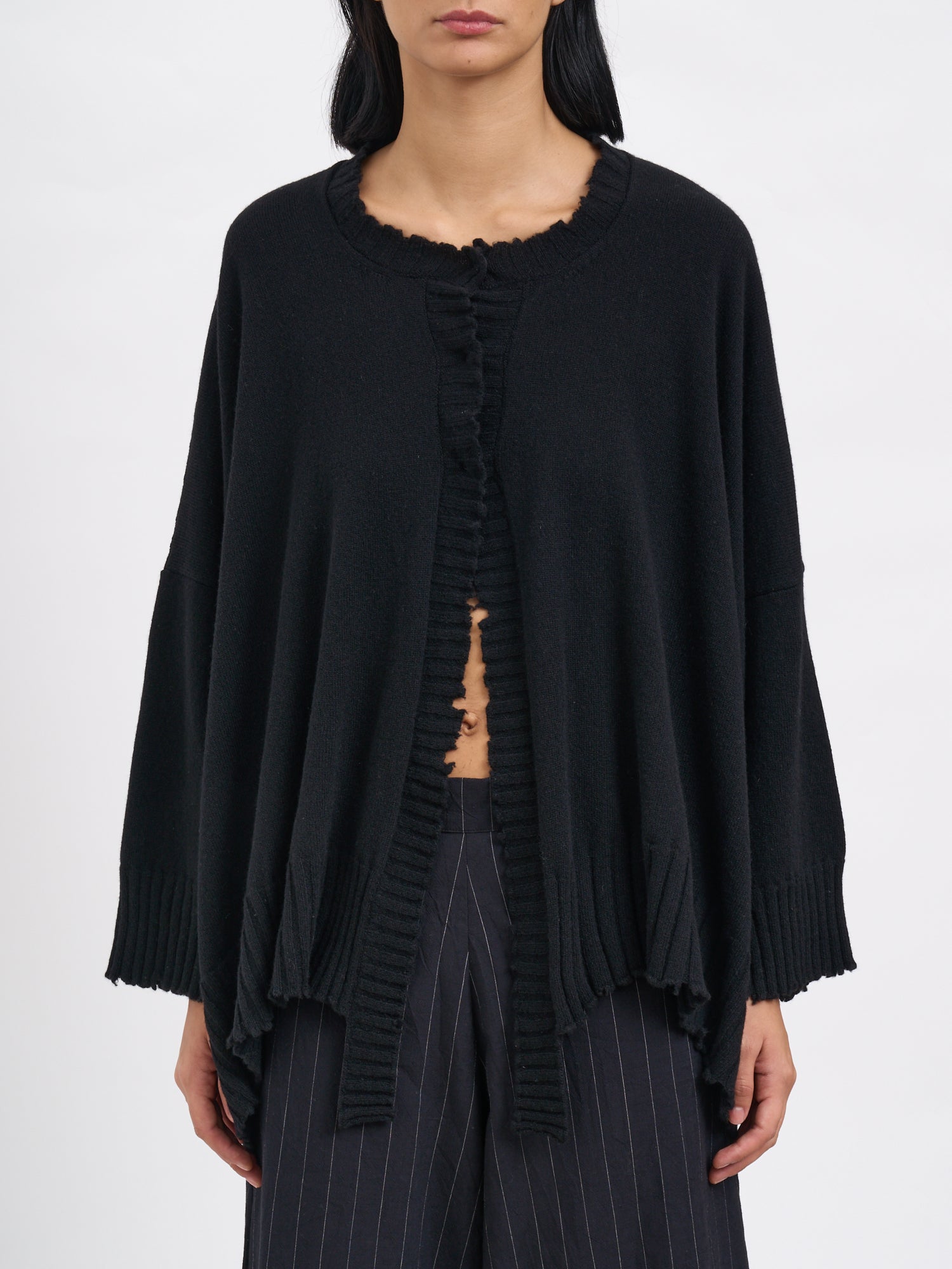 SERIENUMERICA Maxi Cashmere Cardigan for Women - Size 1