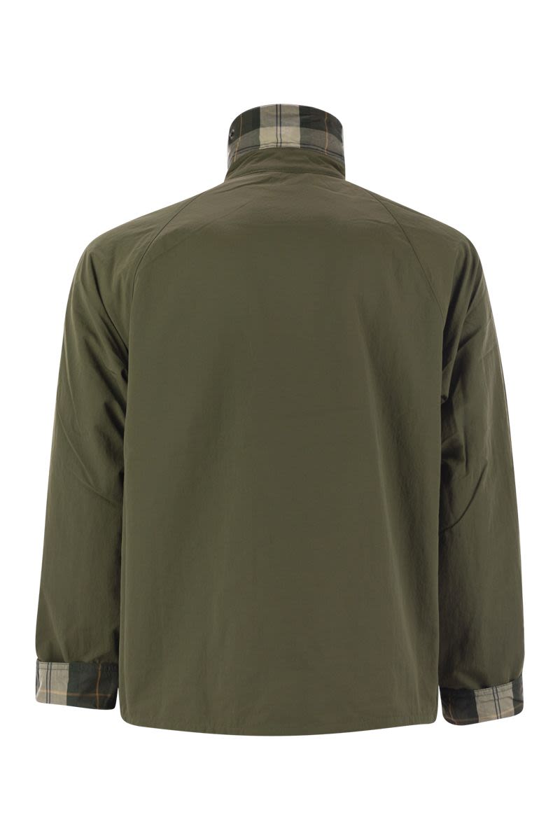 BARBOUR Mini Lightweight Jacket with Tartan Lining