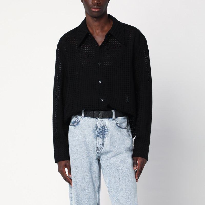 SÉFR Wes Shirt in Mesh Cotton for Men - SS25 Collection