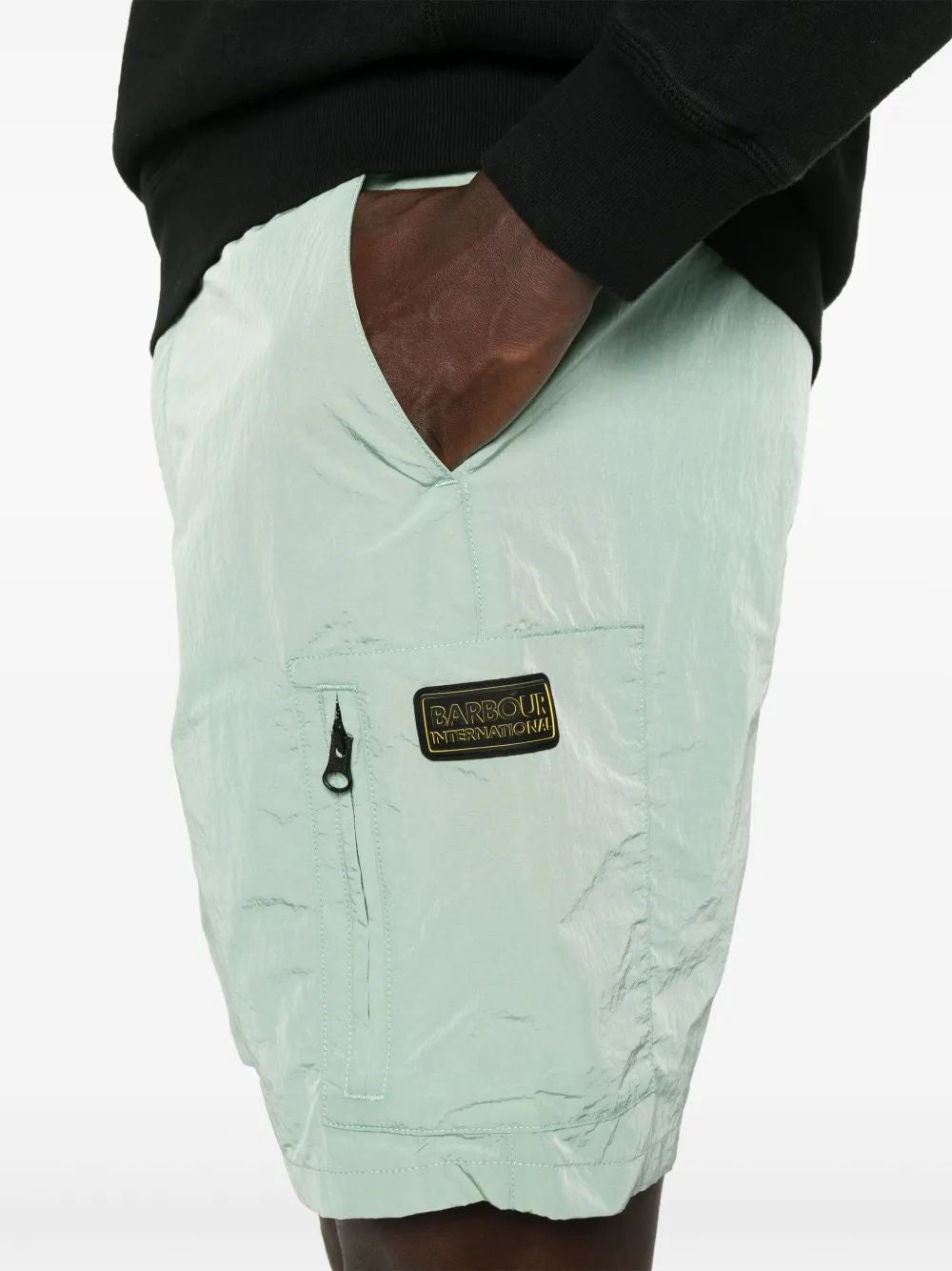 BARBOUR Raised Logo Mini Shorts