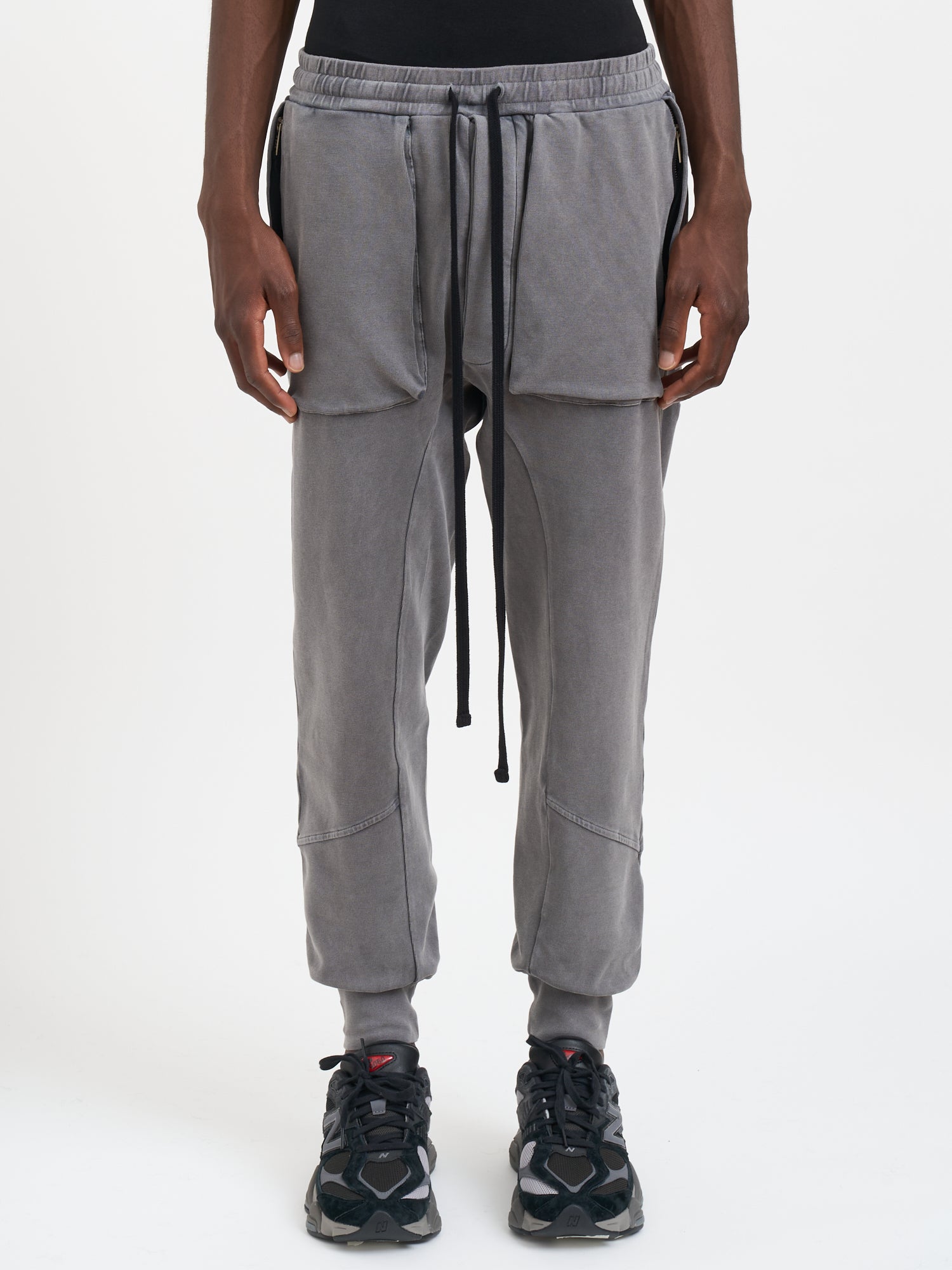 THOM KROM Men's Drop-Crotch Cargo Trousers