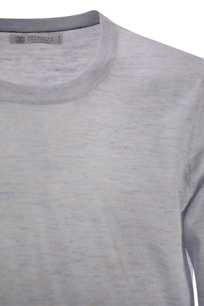 BRUNELLO CUCINELLI Lightweight Cashmere, Silk and Linen T-Shirt for Men