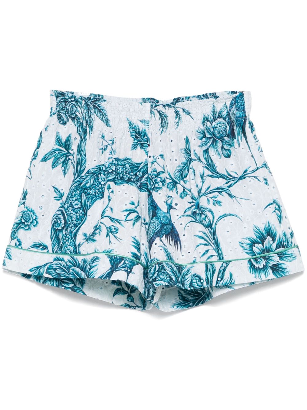 F.R.S FOR RESTLESS SLEEPERS Printed Cotton Shorts with Elasticated Waistband for Women