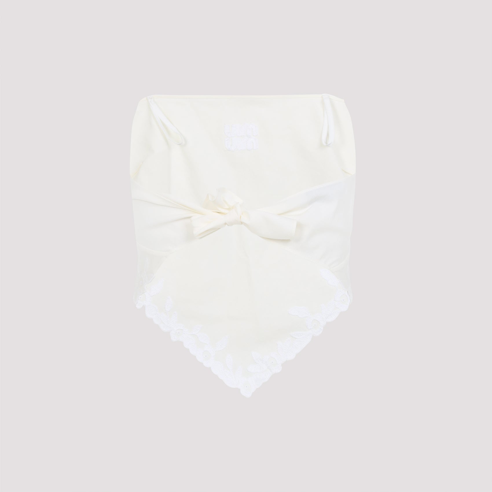 MIU MIU Linen Blend Mini Top