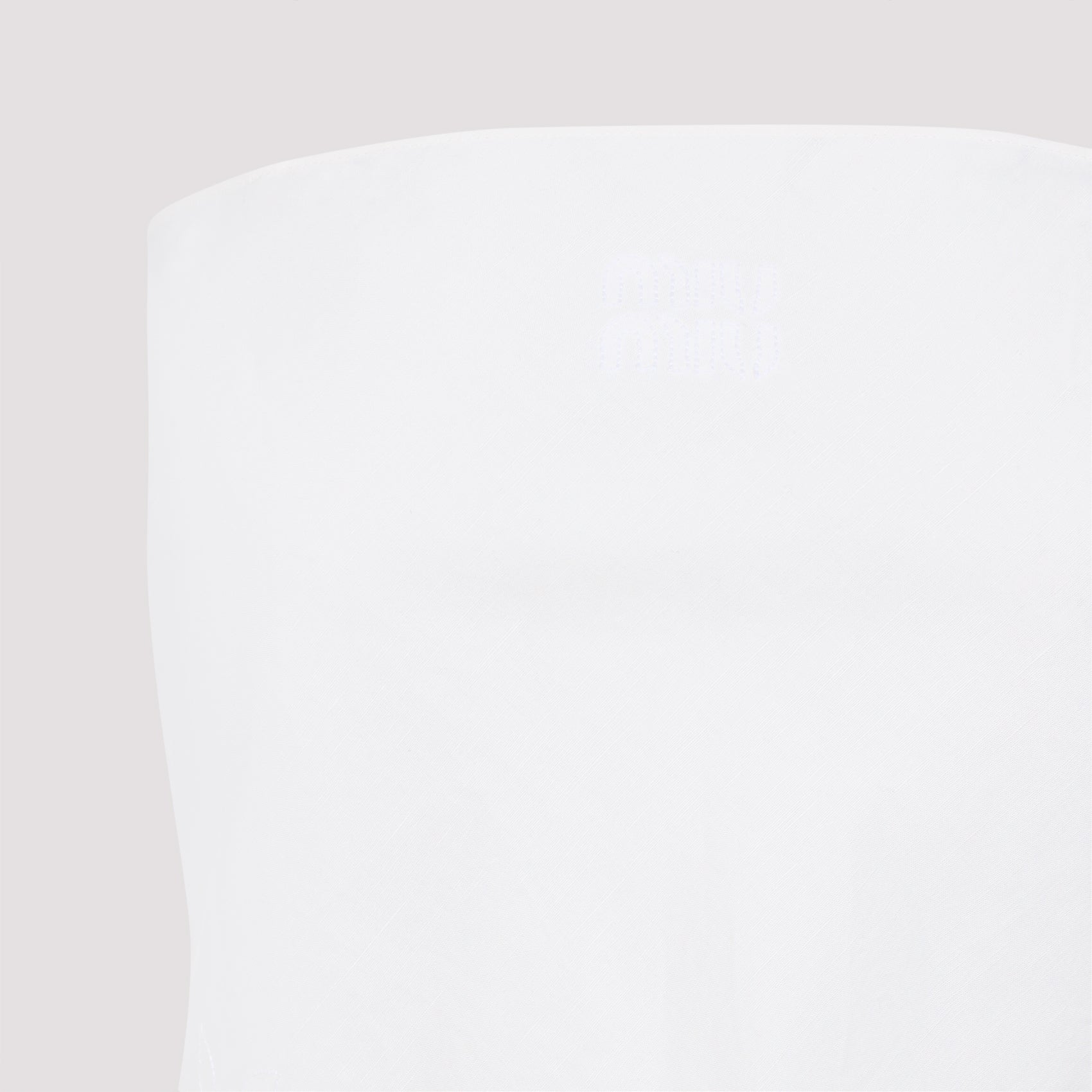 MIU MIU Linen Blend Mini Top