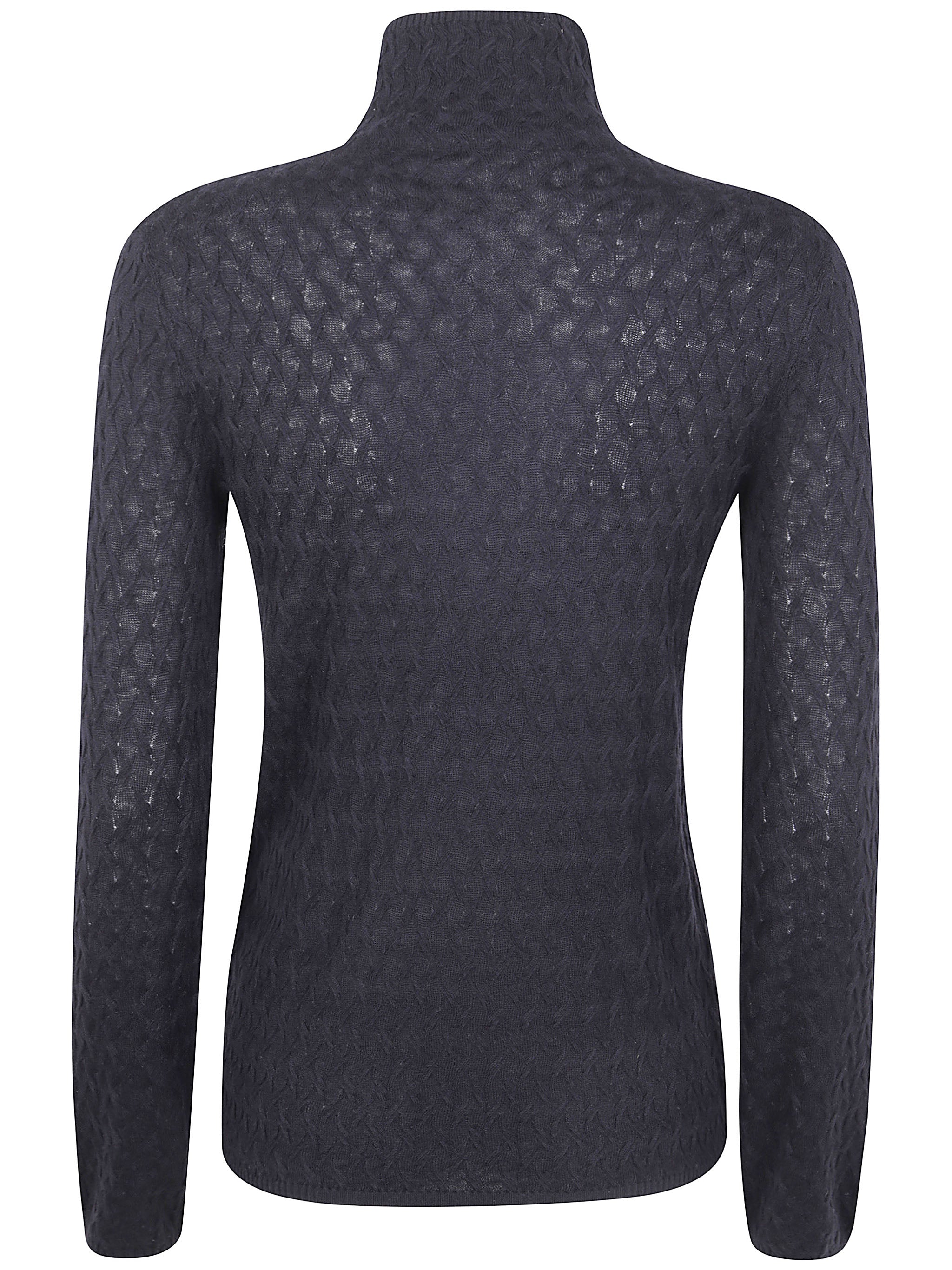 SEVENTY Women's Wool Braided Turtle Neck T-Shirt