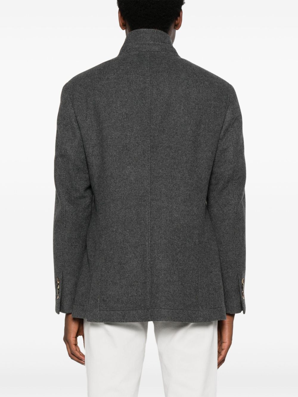 BRUNELLO CUCINELLI Elegant Cashmere Single-Breasted Jacket for Men