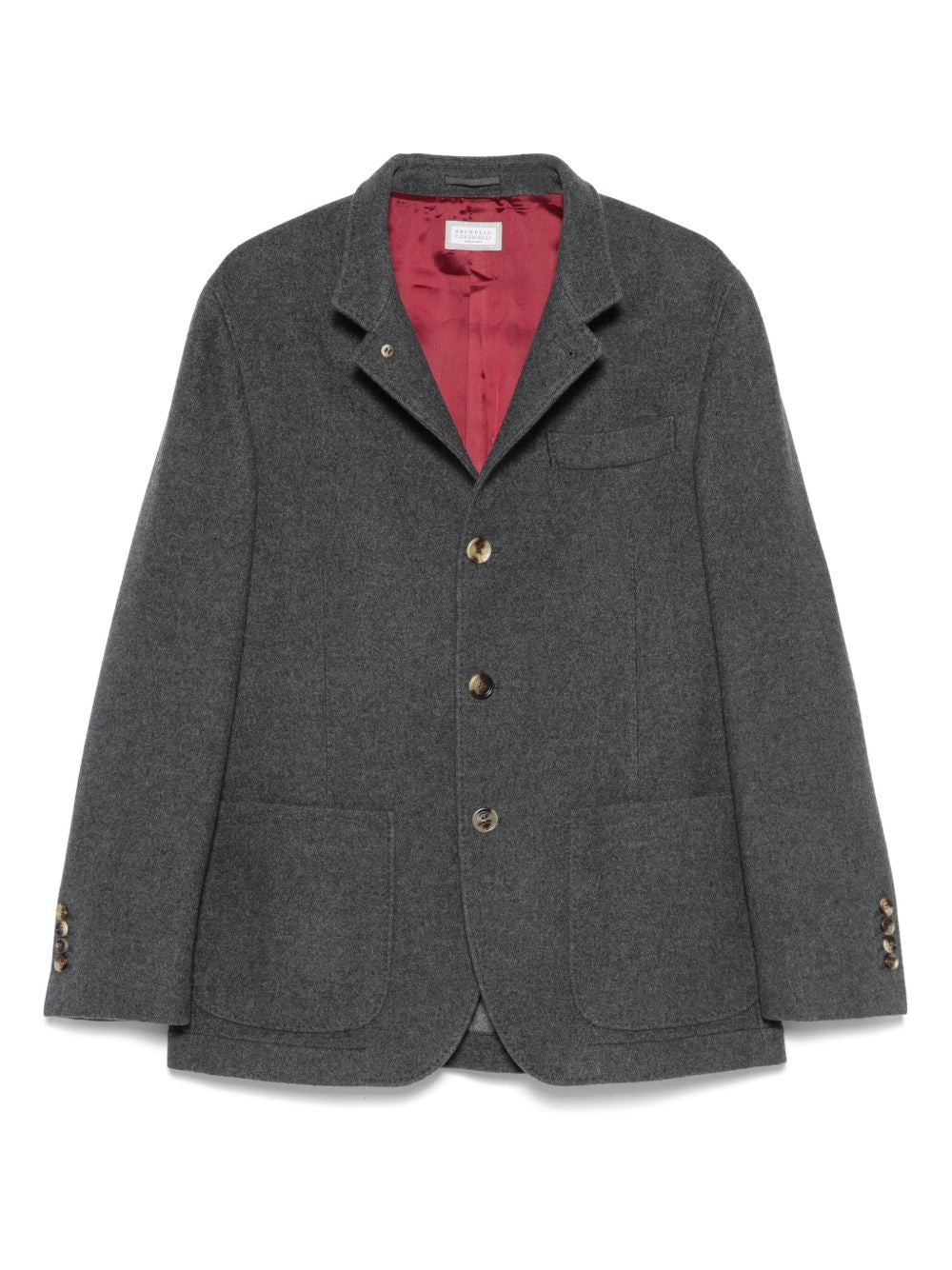 BRUNELLO CUCINELLI Elegant Cashmere Single-Breasted Jacket for Men