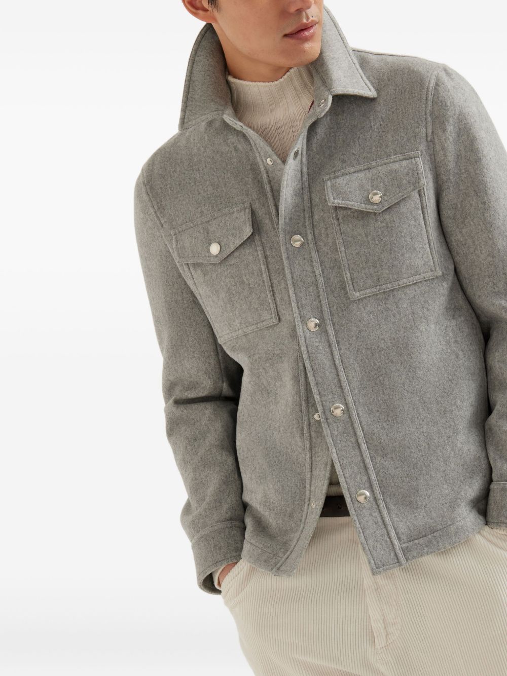 BRUNELLO CUCINELLI Luxurious Cashmere Jacket for Men - Fall/Winter 2025