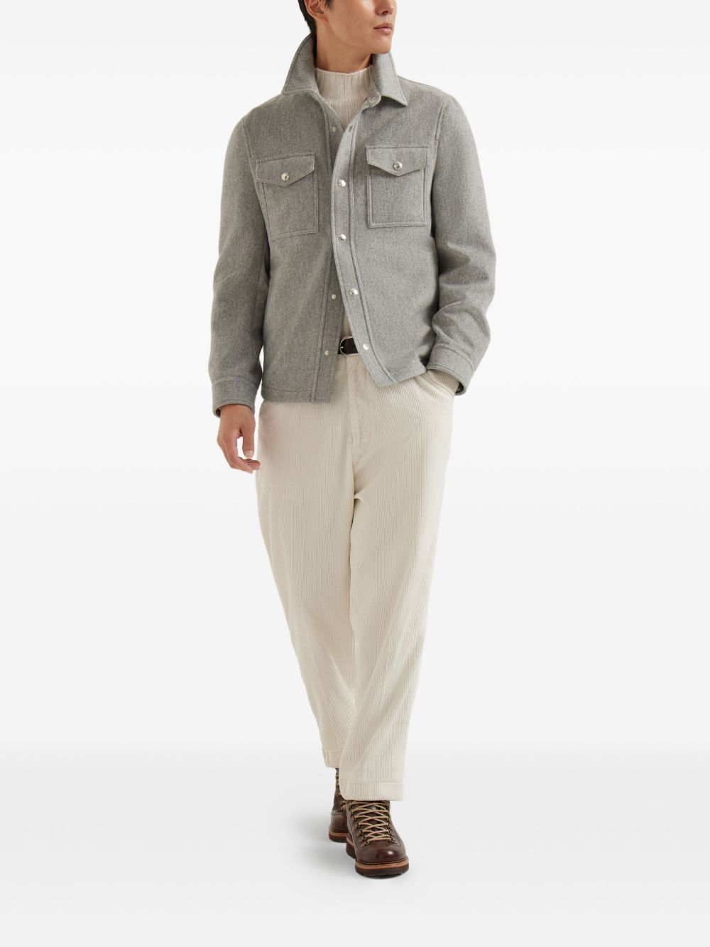 BRUNELLO CUCINELLI Luxurious Cashmere Jacket for Men - Fall/Winter 2025
