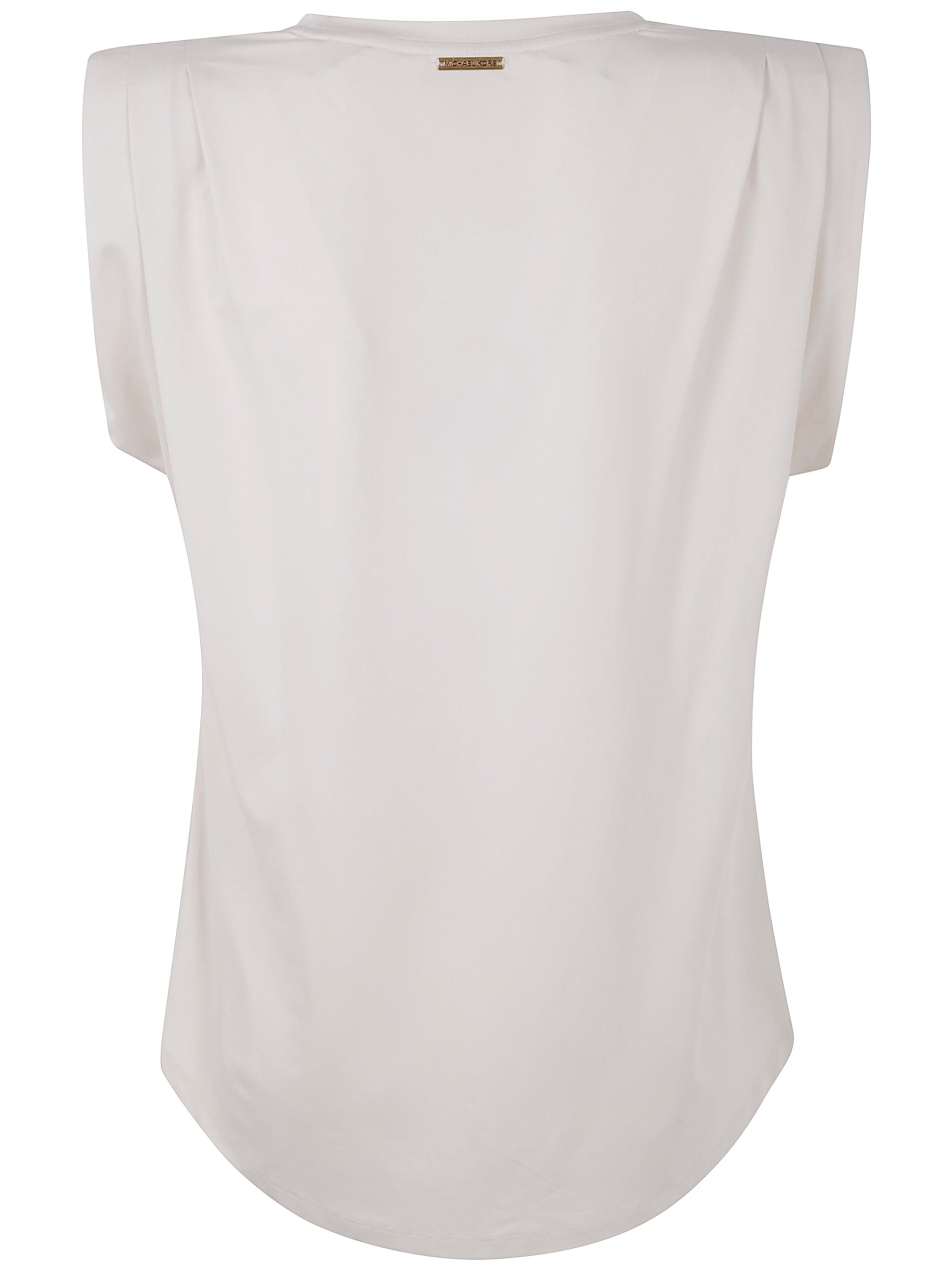 MICHAEL MICHAEL KORS Crew Neck Pleated Top for Women