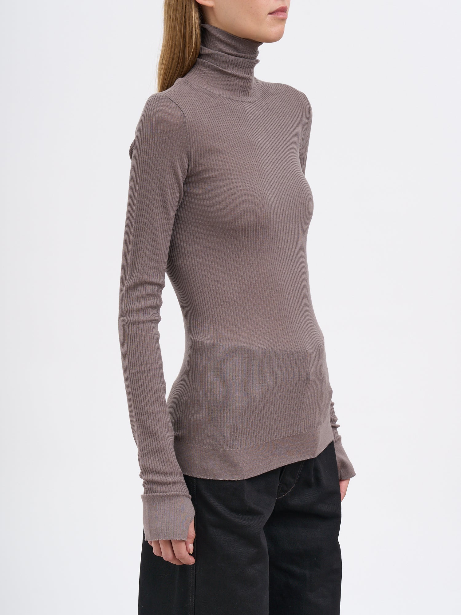 LEMAIRE Fitted High Neck Sweater for Women