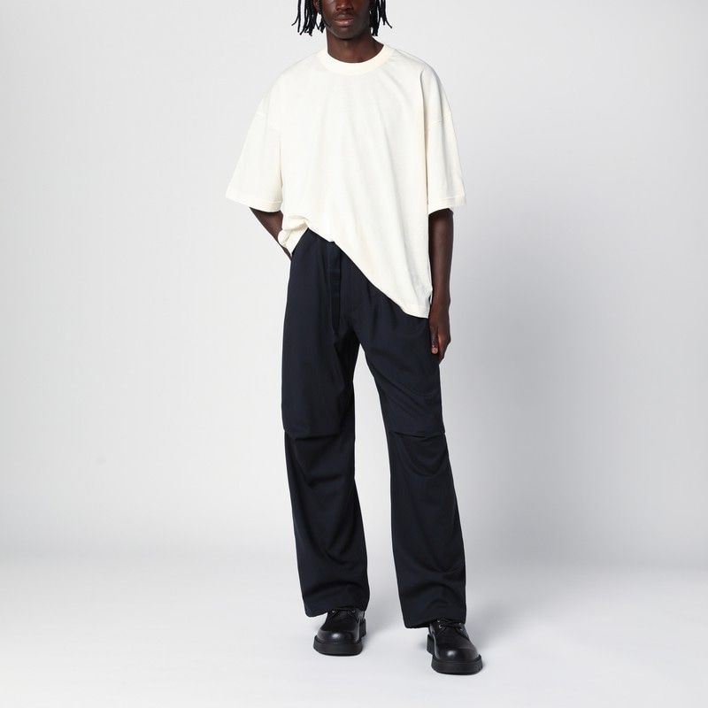 DARKPARK Men's Wool Track Pants with Elastic Waistband