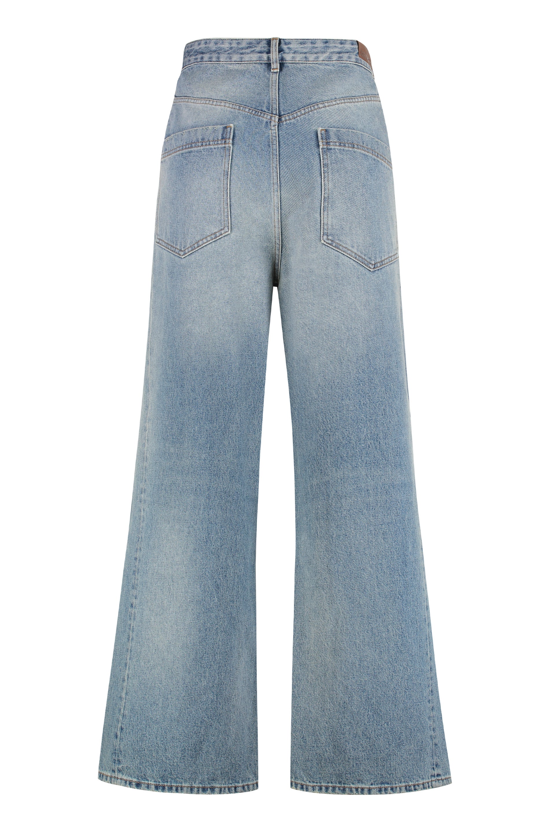 DARKPARK Oversized Wide-Fit Jeans with Asymmetrical Zip
