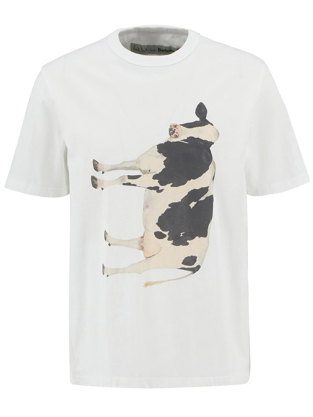 PAUL SMITH LOVES BARBOUR Cow Print T-Shirt for Men - FW25 Collection