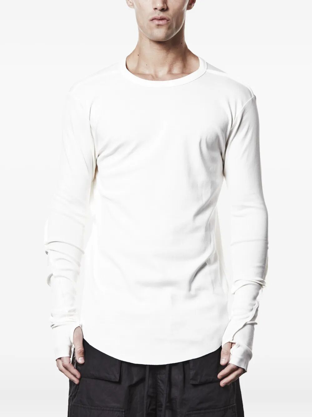 THOM KROM Men's Long Sleeve T-Shirt - Worked Design