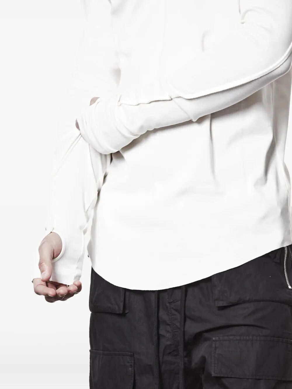 THOM KROM Men's Long Sleeve T-Shirt - Worked Design