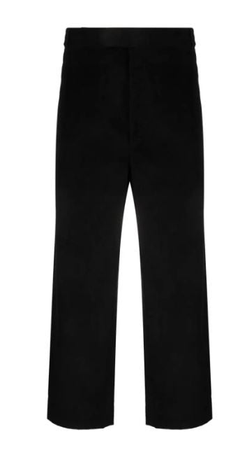 THOM BROWNE Classic Cotton-Polyester Trousers for Men