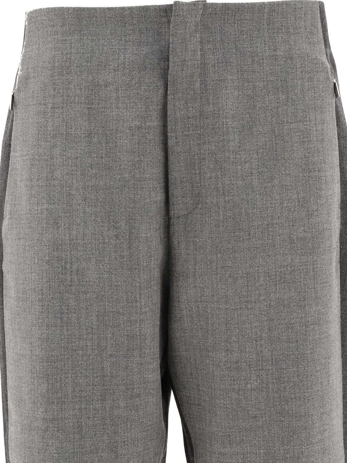 THOM BROWNE Wool Joggers with Elasticized Waist for Men