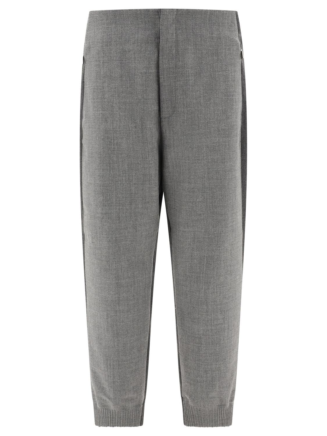THOM BROWNE Wool Joggers with Elasticized Waist for Men