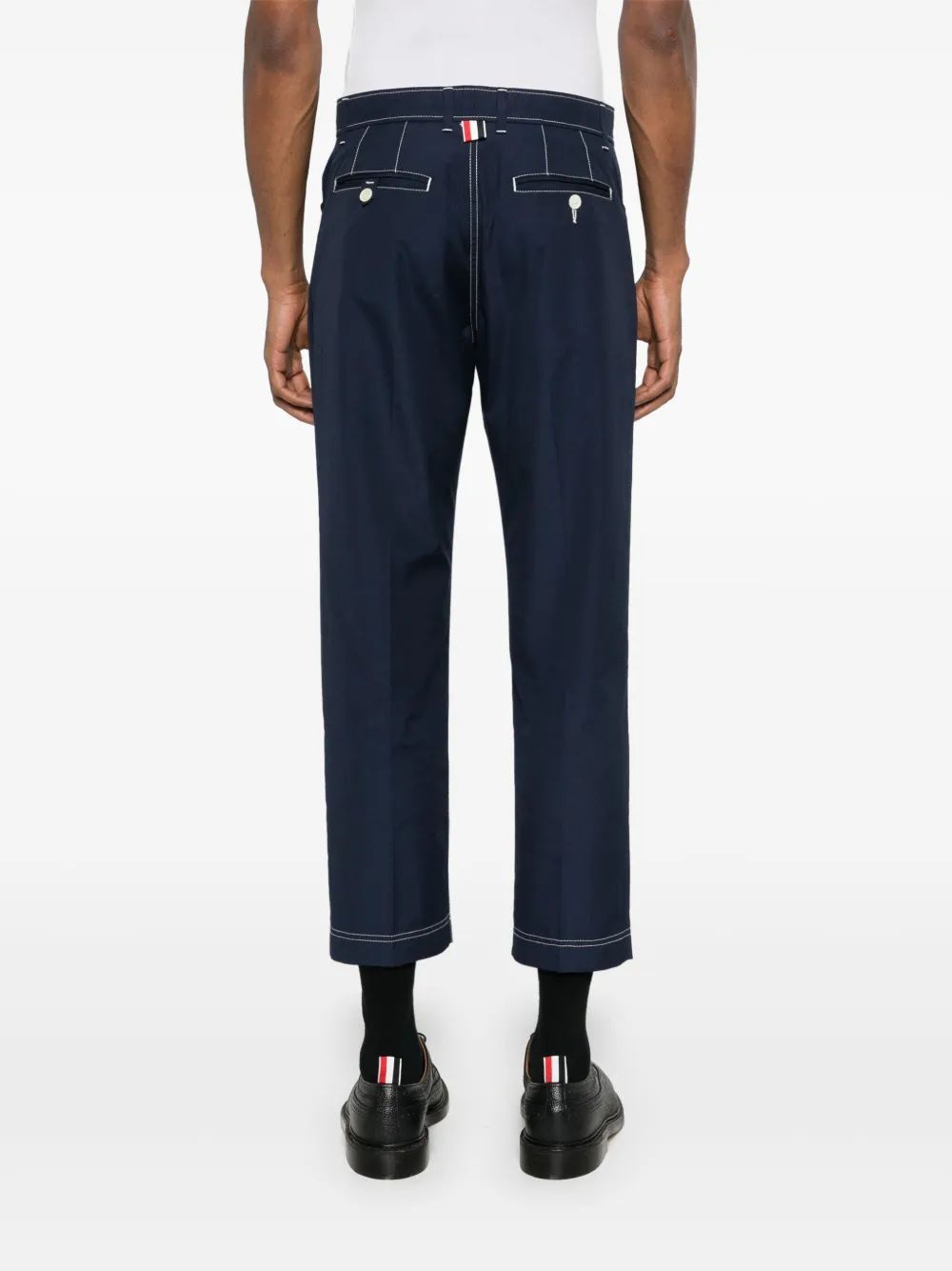 THOM BROWNE Prestitched Pants for Men - Spring/Summer 2025