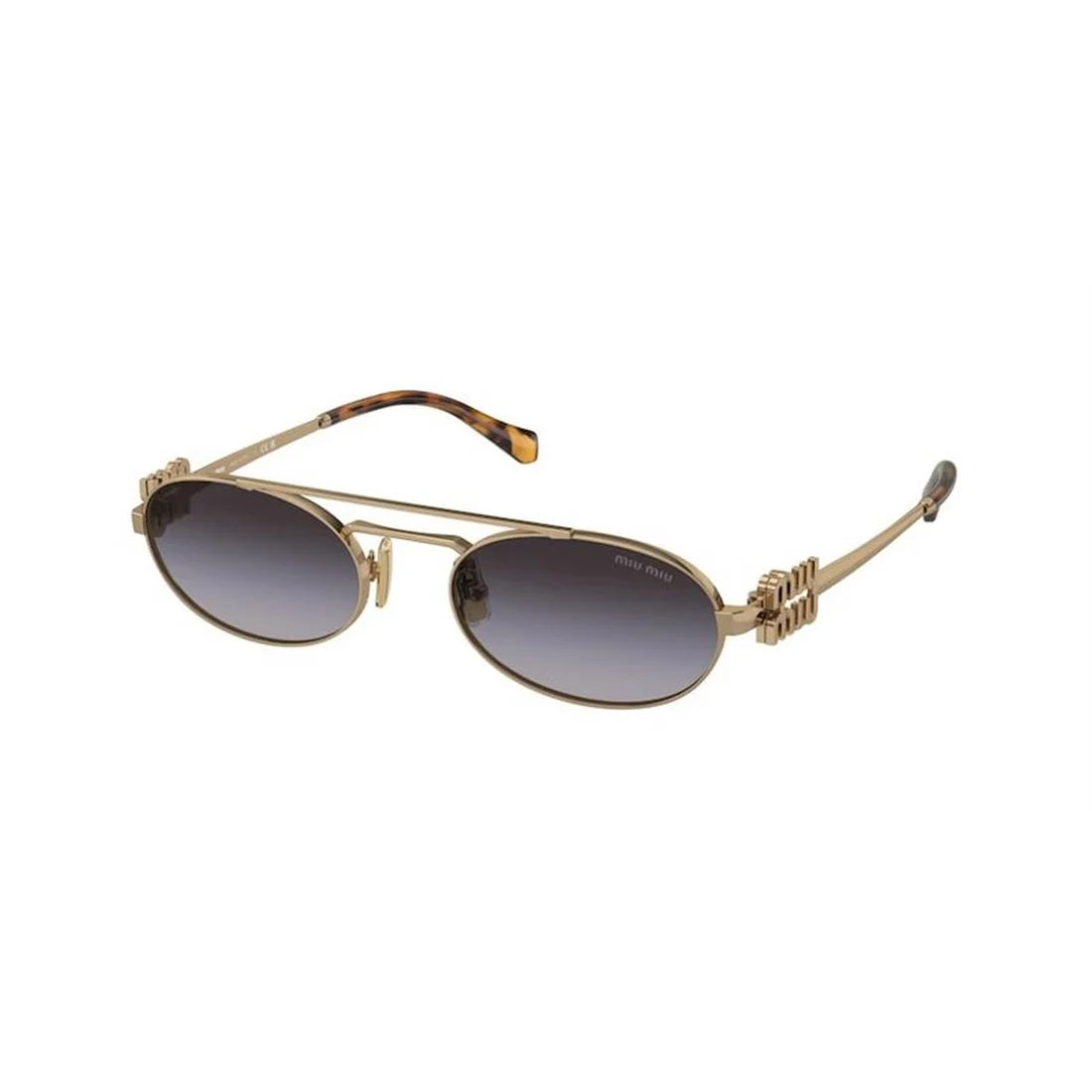 MIU MIU Sleek Metal Oversized Sunglasses