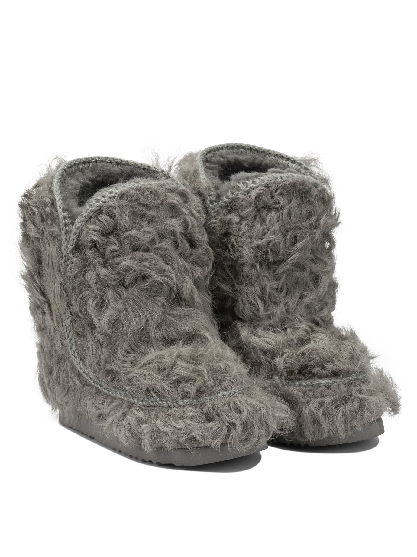 MOU Sheepskin Ankle Boots for Women