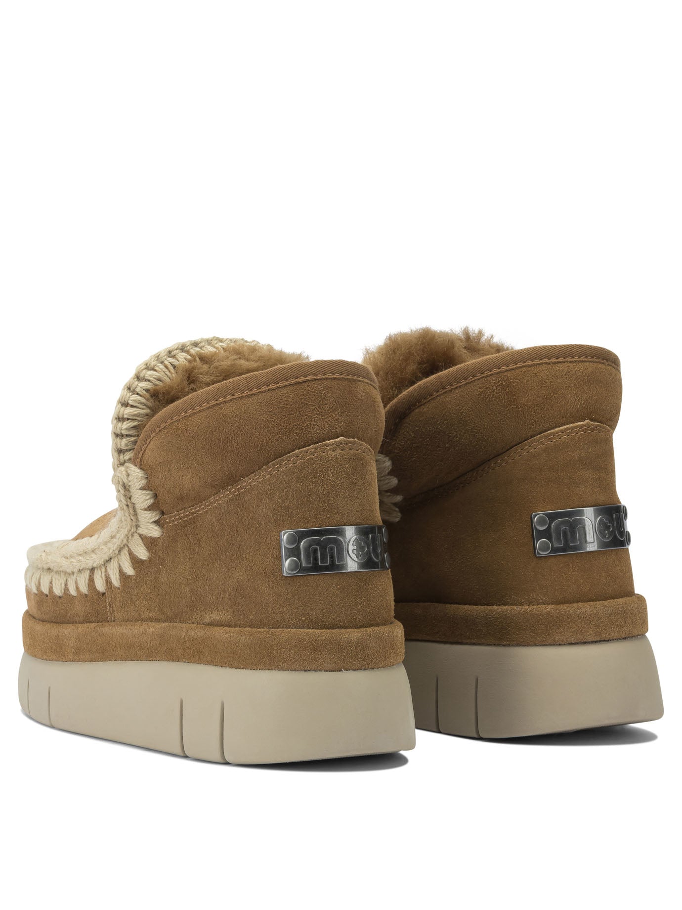 MOU Sheepskin Ankle Boots for Women