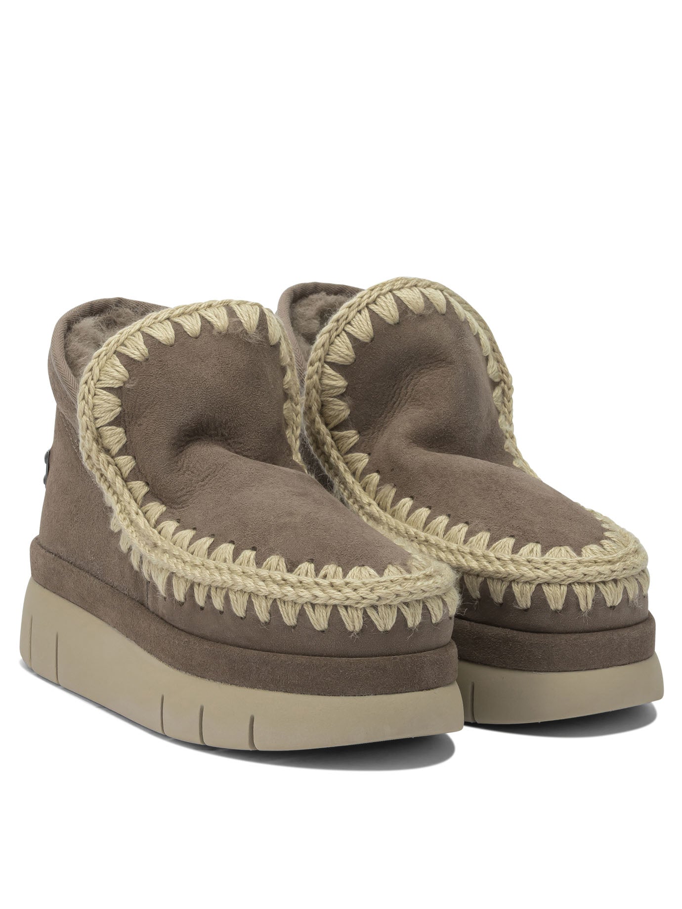 MOU Sheepskin Ankle Boots for Women