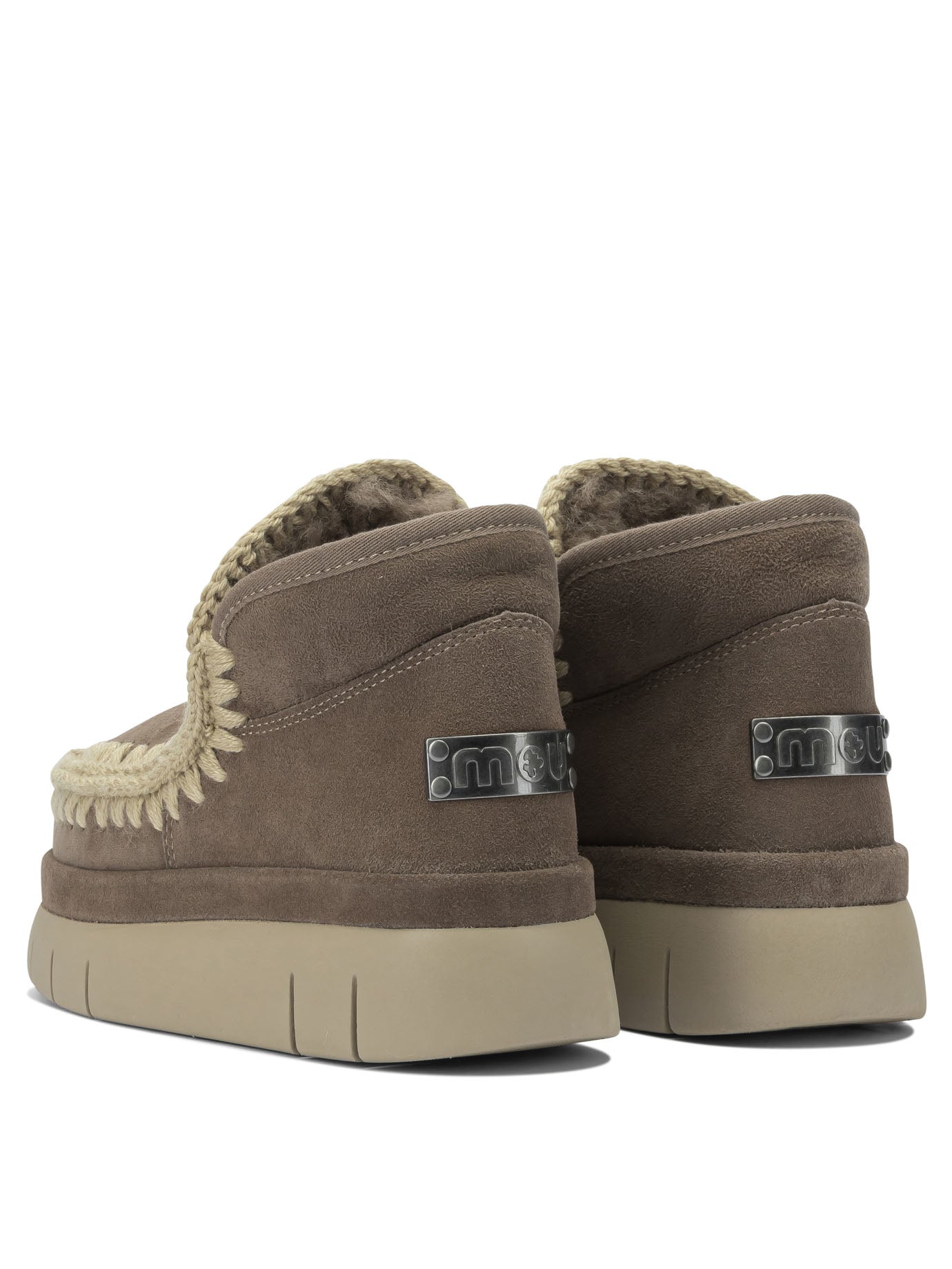 MOU Sheepskin Ankle Boots for Women