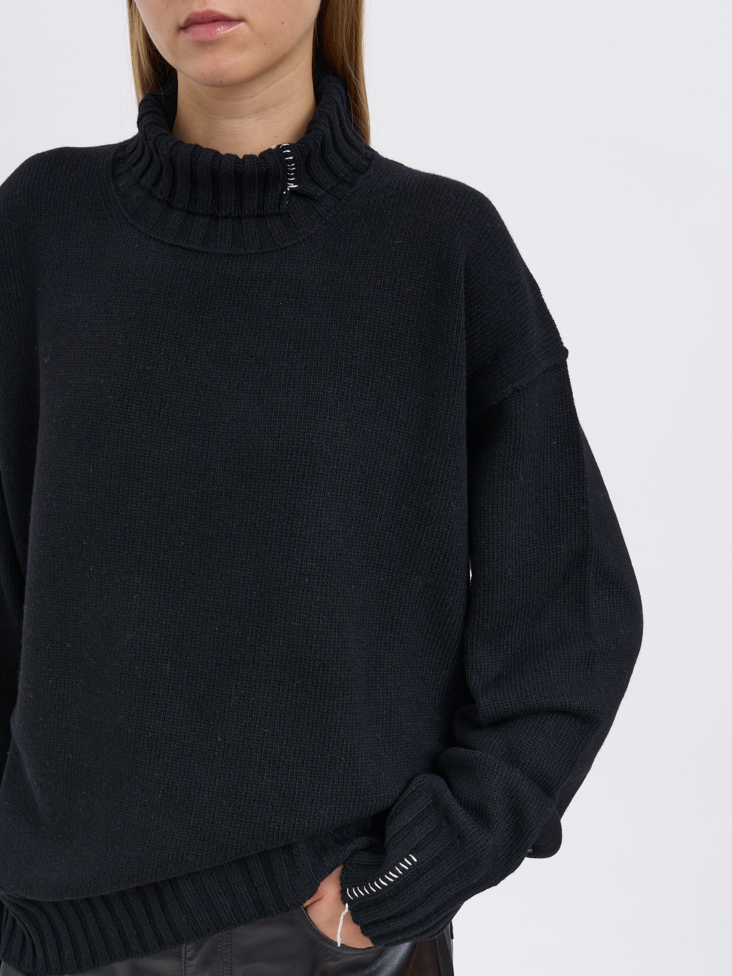 ISABEL BENENATO Eco-Cashmere High Neck Sweater - Size S