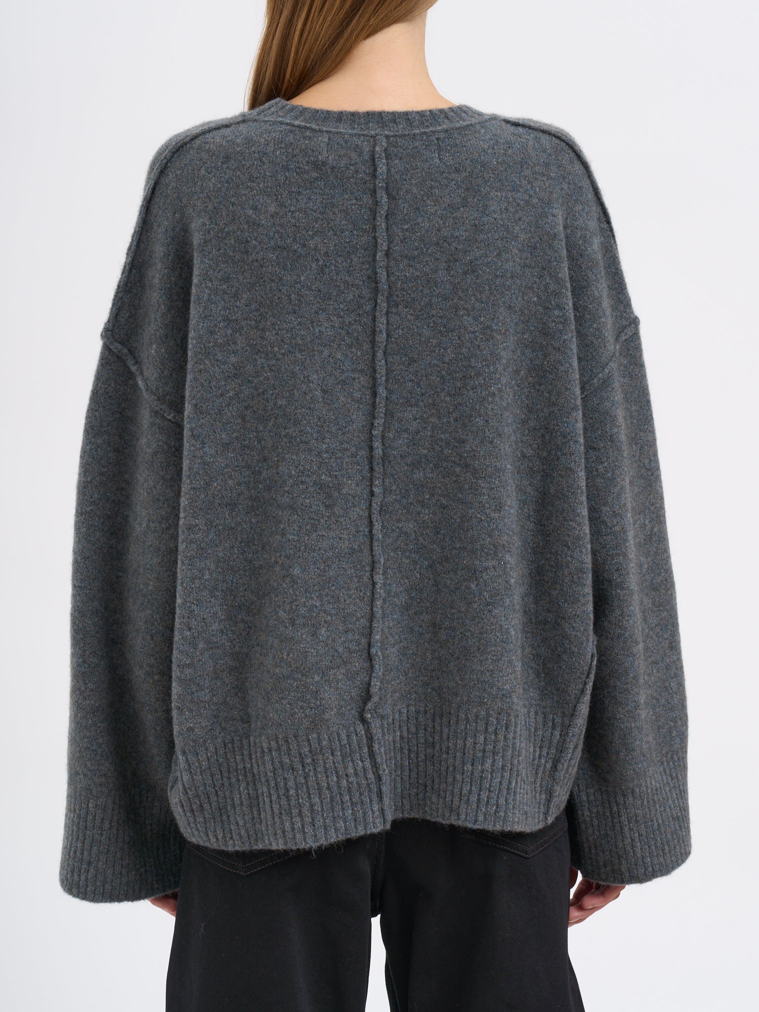 ISABEL BENENATO Oversized Boat Neck Sweater - Size S