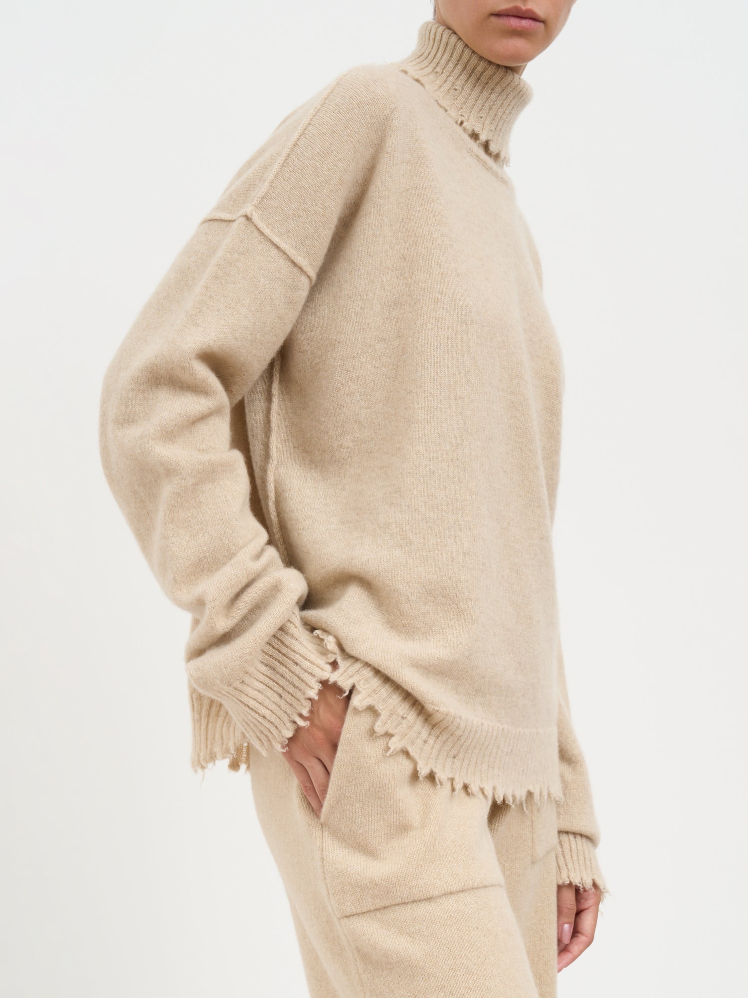 UMA WANG Cashmere High Neck Sweater - Women's Small