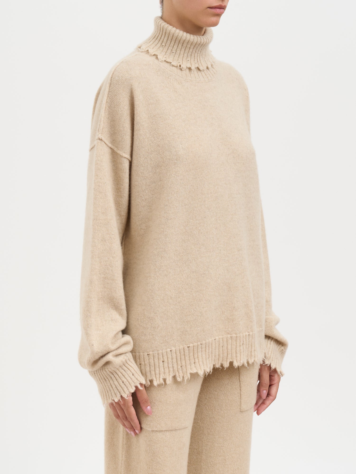 UMA WANG Cashmere High Neck Sweater - Women's Small