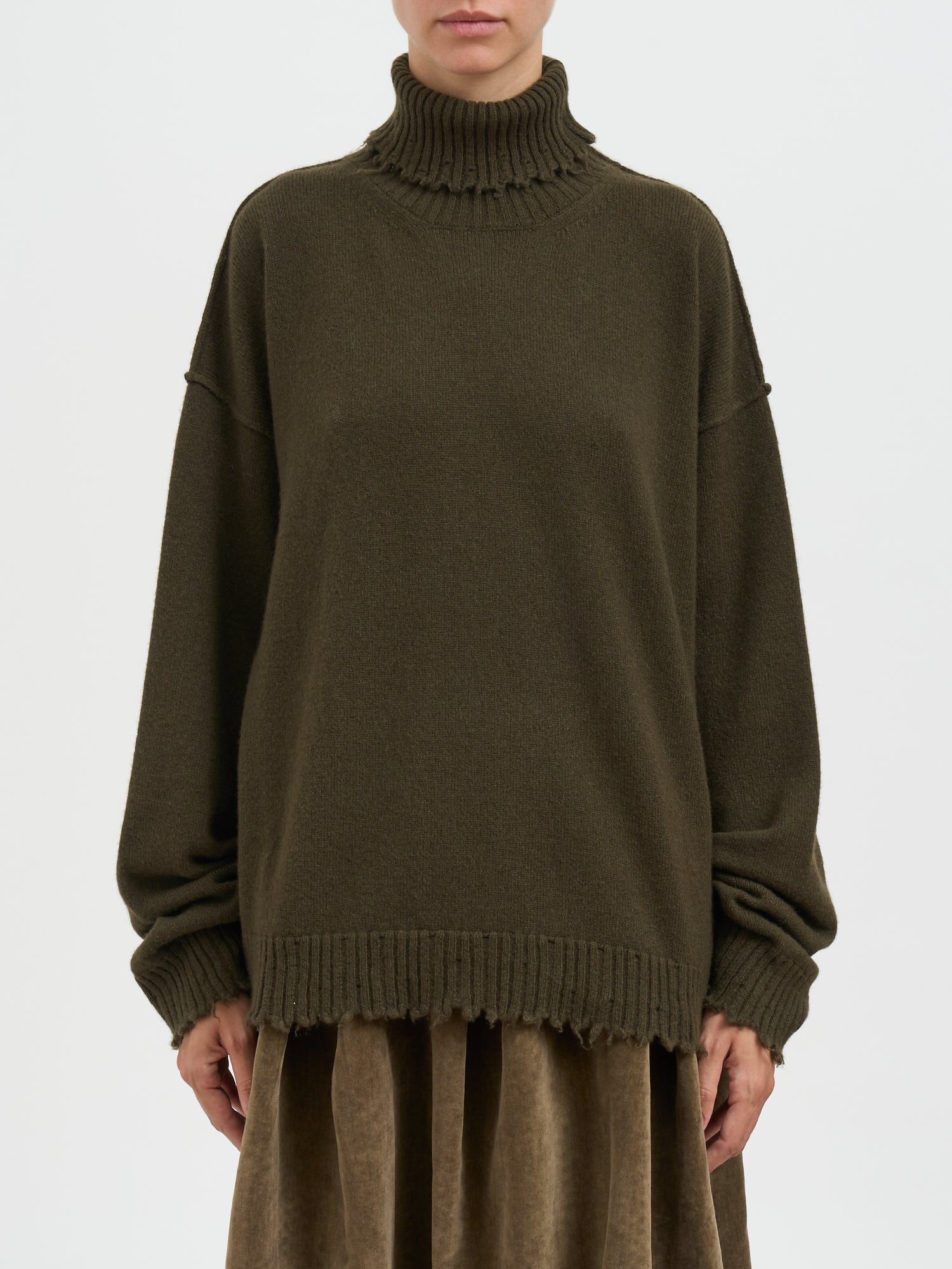UMA WANG Cashmere High Neck Sweater - Size S