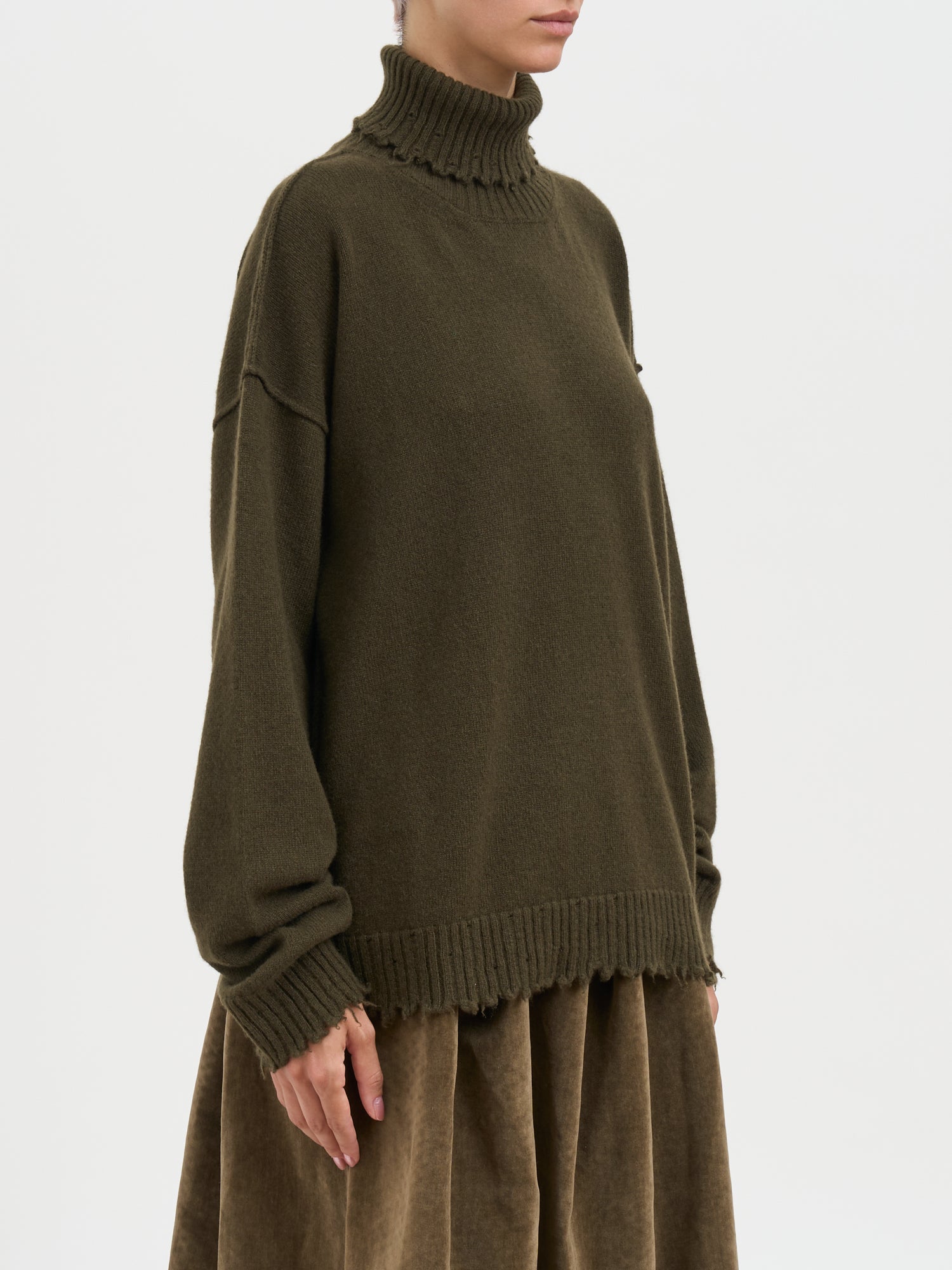 UMA WANG Cashmere High Neck Sweater - Size S