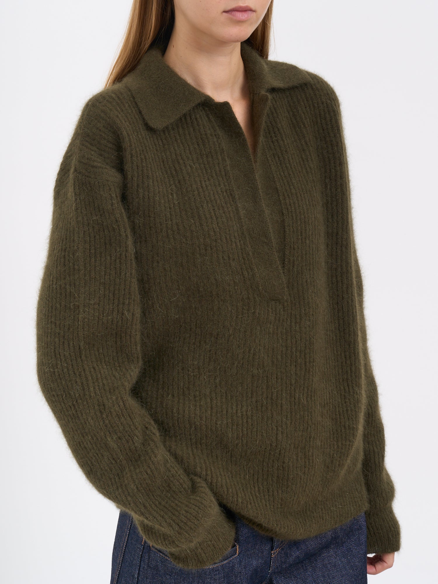 UMA WANG Classic Polo Shirt with Long Sleeves - Women's