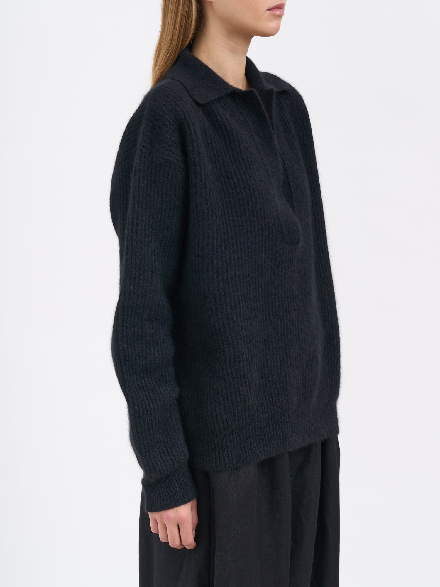 UMA WANG Classic Long Sleeve Polo Shirt - Size S