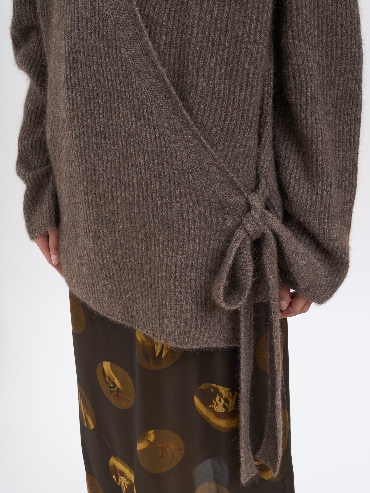 UMA WANG Elegant Kimono Cardigan with Waist Belt