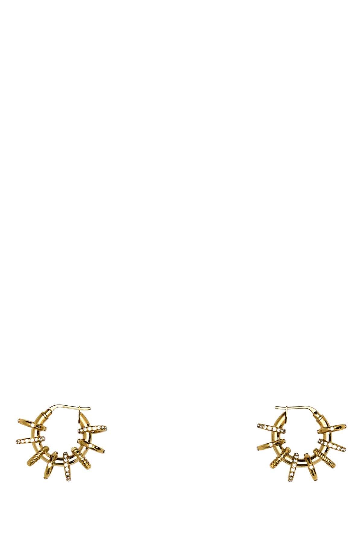 AMINA MUADDI Mini Multiring Hoop Earrings with Small Crystals
