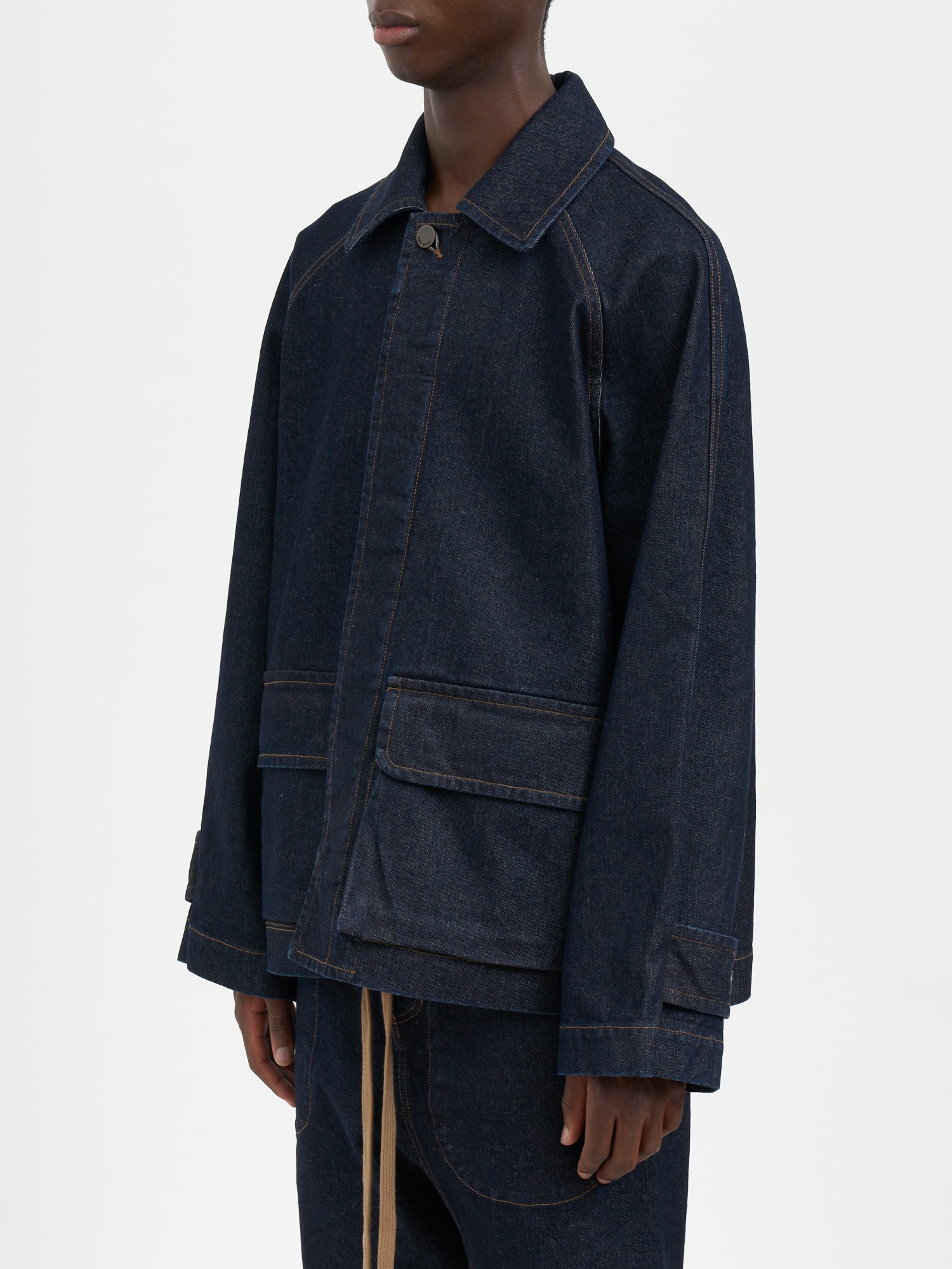 UMA WANG Men's Denim Jacket - Medium