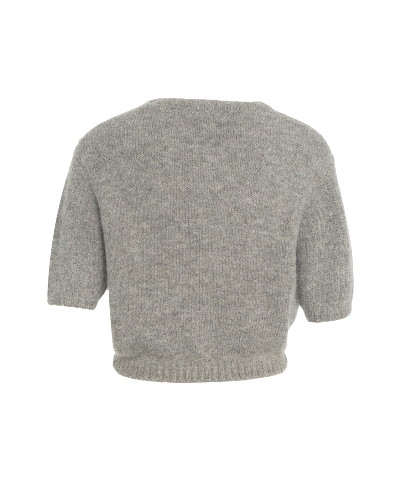 MUNTHE Cropped Cable Knit Sweater