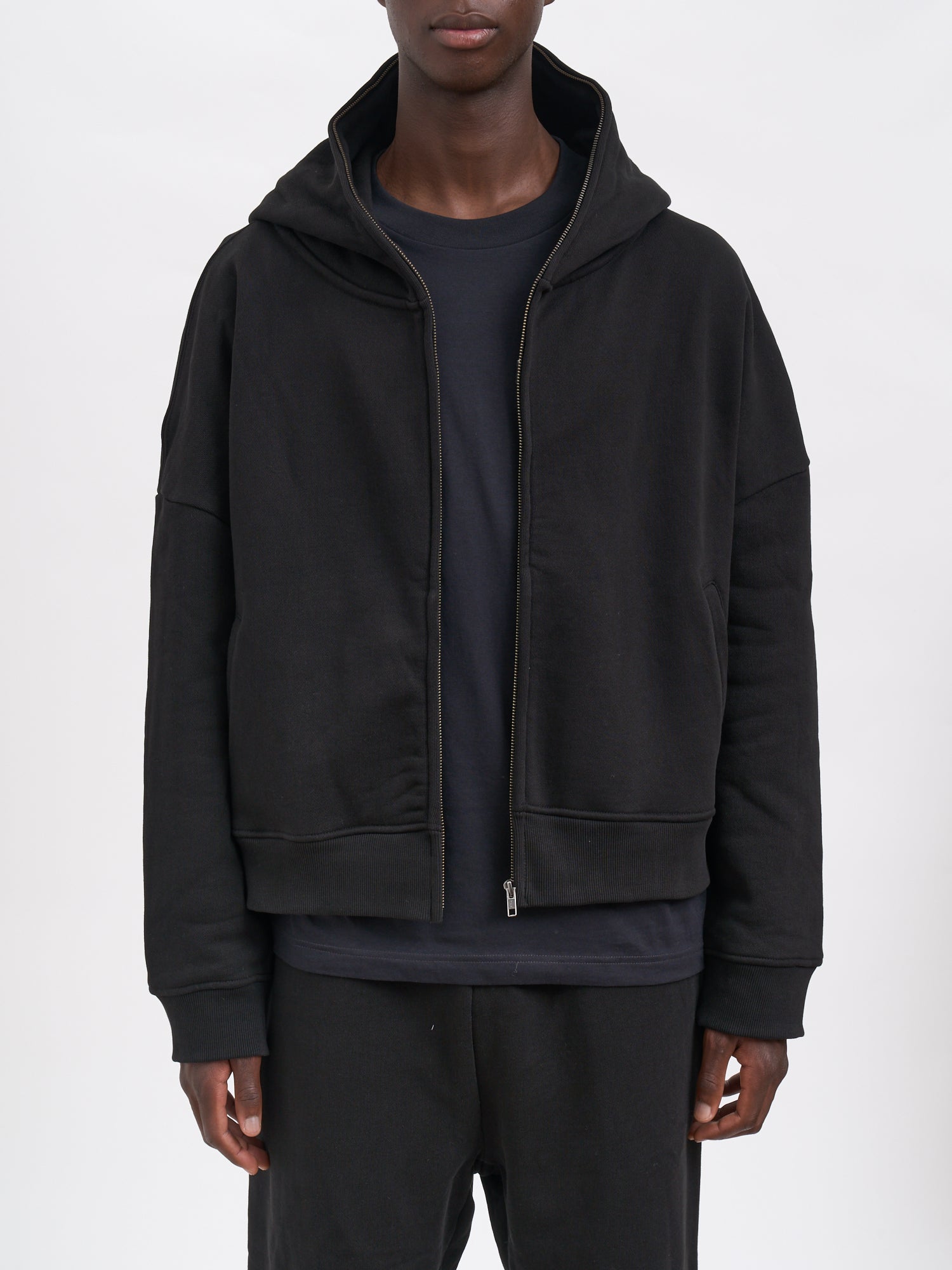ENTIRE STUDIOS Eternal Zip-Up Hoodie - Medium Size, Boxy Fit