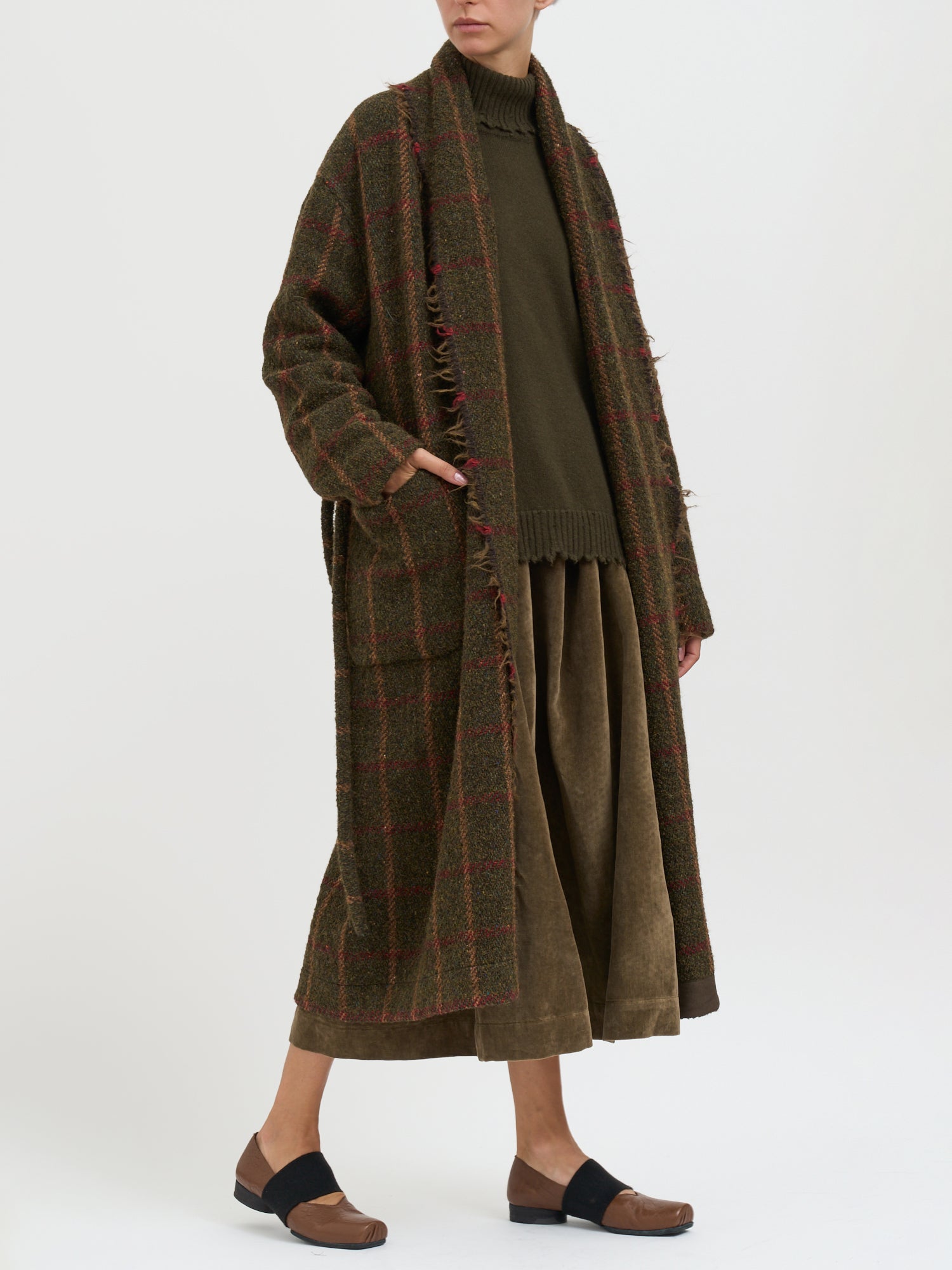 UMA WANG Chic Wool Jacket with Belted Waist - Size S