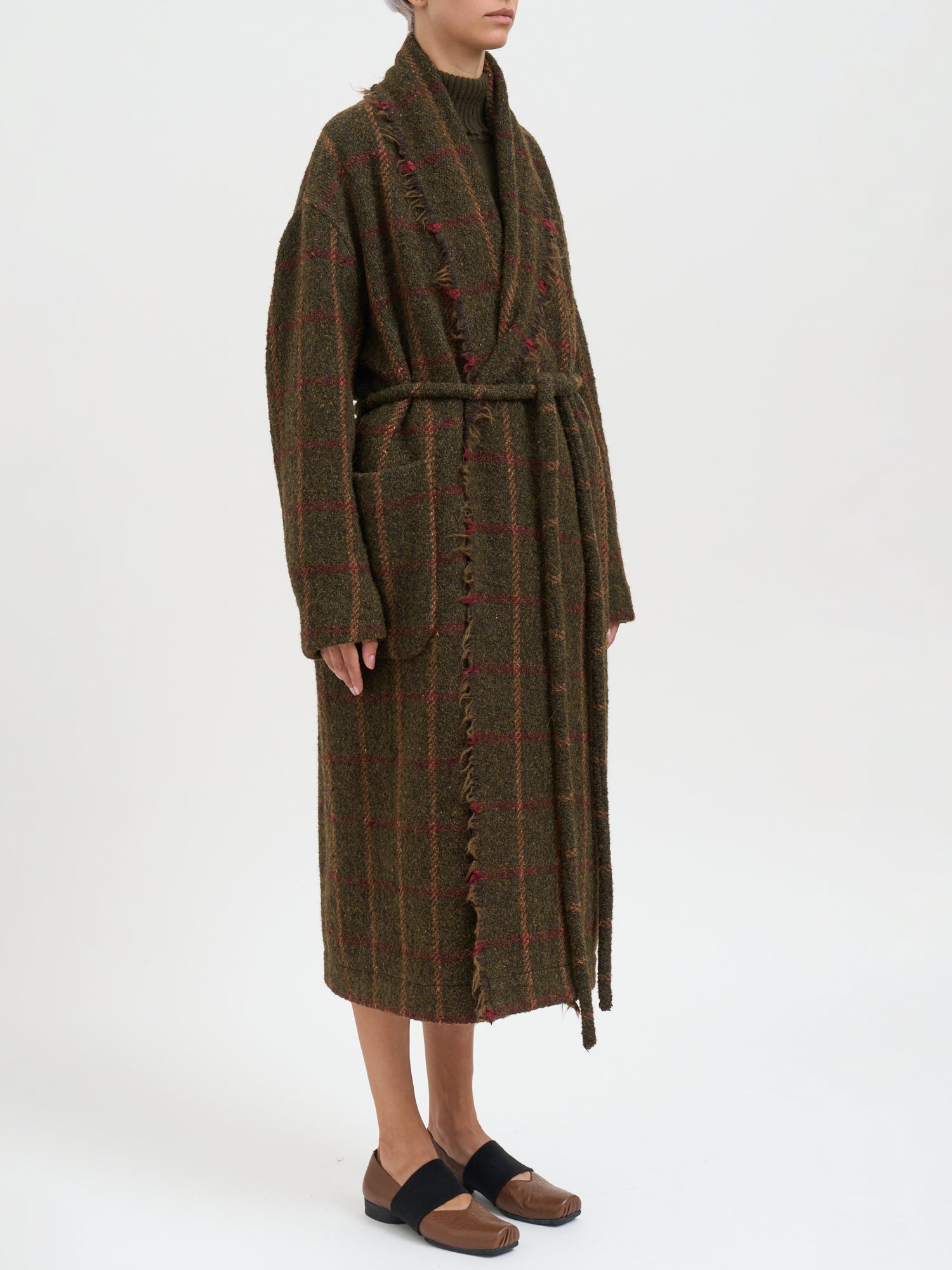 UMA WANG Chic Wool Jacket with Belted Waist - Size S