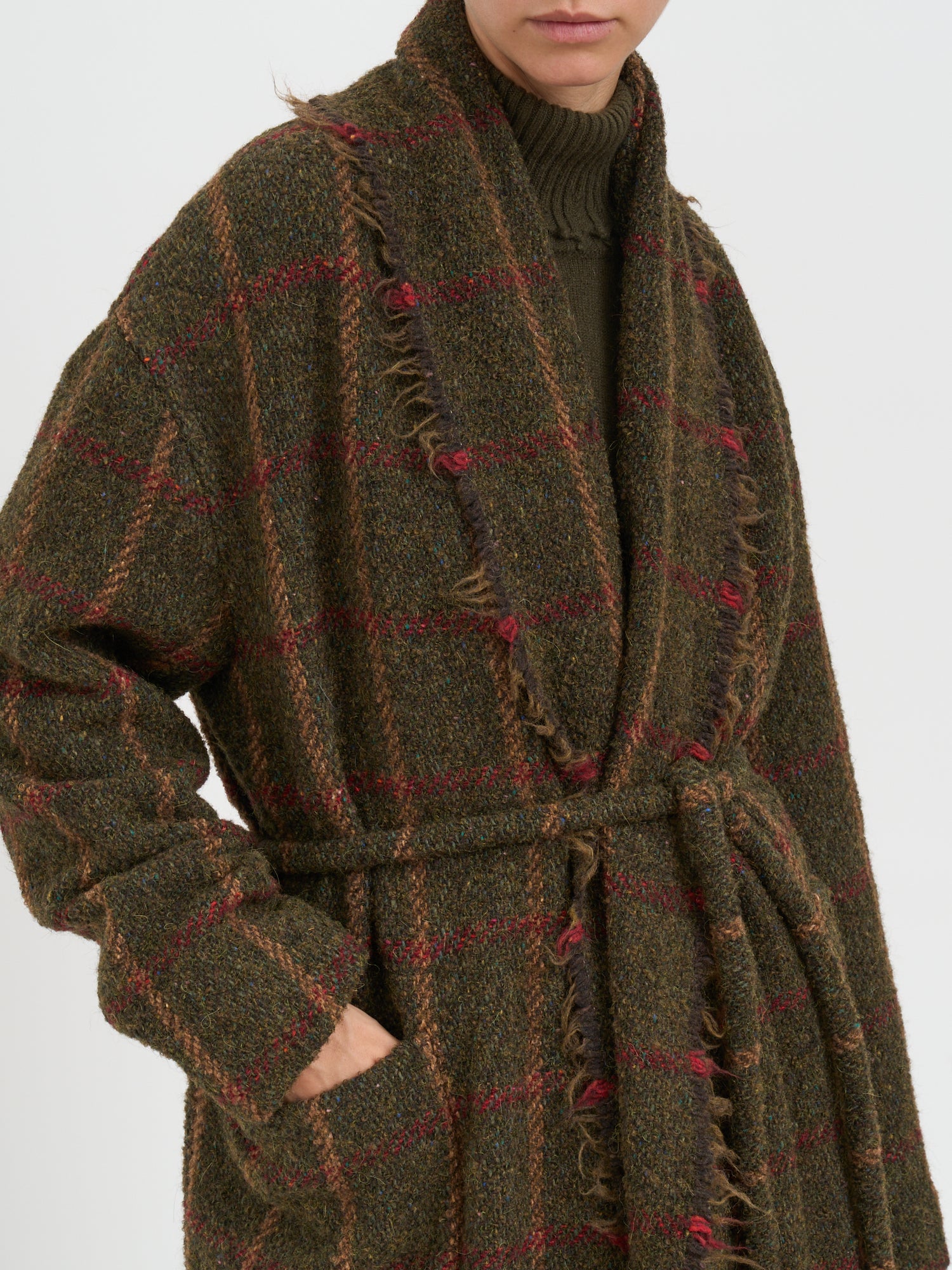 UMA WANG Chic Wool Jacket with Belted Waist - Size S