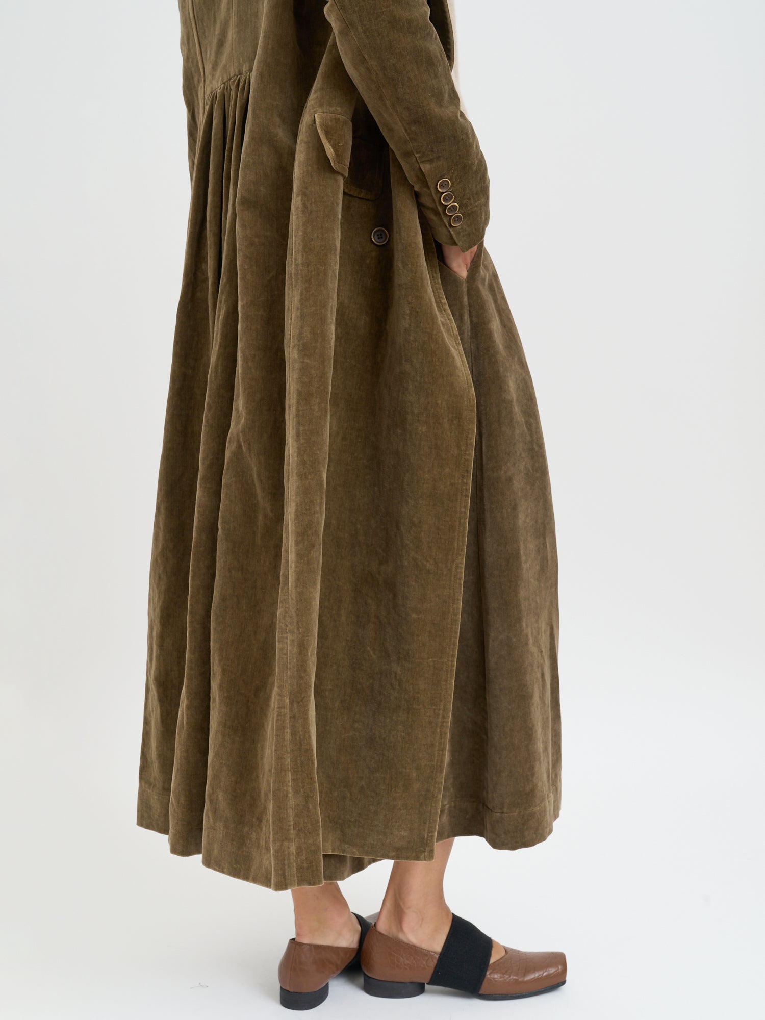 UMA WANG Double-Breasted Camelot Jacket in Size S