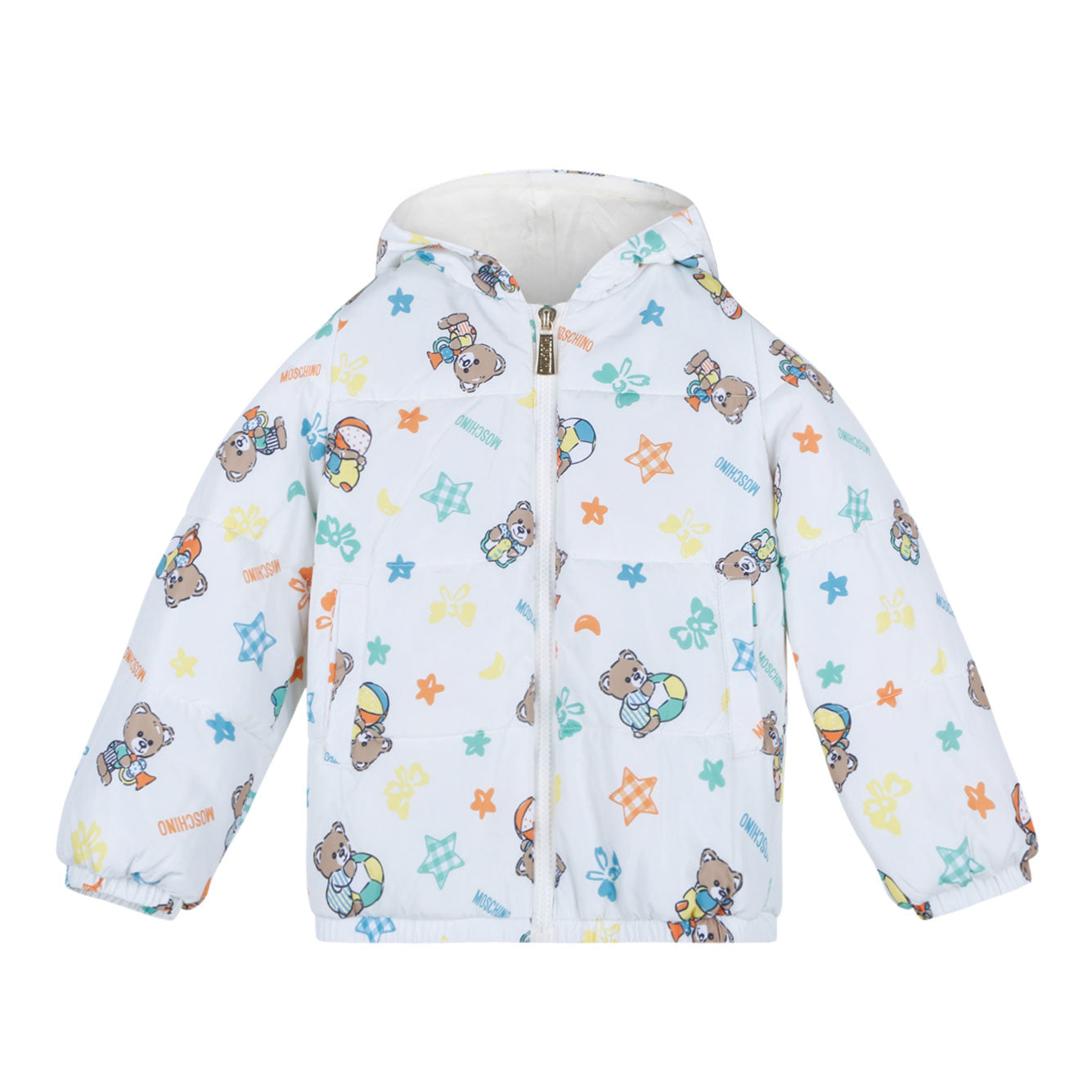 MOSCHINO KIDS Mini Cloud Toy Nursery Jacket for Girls - Fall/Winter 2024