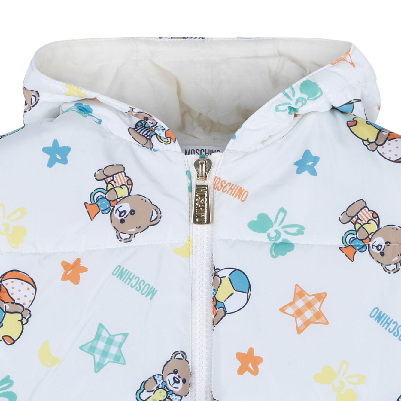 MOSCHINO KIDS Mini Cloud Toy Nursery Jacket for Girls - Fall/Winter 2024